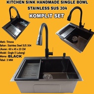 Kitchen Sink Bak Cuci Piring Wastafel 1 Lubang Bcp-6045 Stainless