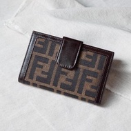 Vintage Fendi 深色老花長夾