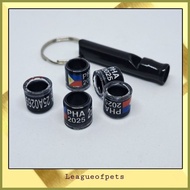 ◪ ✸ ▧ 2025 PHILIPPINE  PIGEON RING WITH FLAG singsing ng kalapati