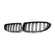 Double Line Gloss Black Front Grille For 2013-2019 BMW 4 Series F32 F33 2PCS