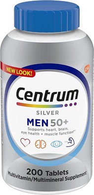 銀善存50歲以上男性專用配方 Centrum Silver Men 50+ Multivitamin 添加葉黃素及茄紅素 200粒