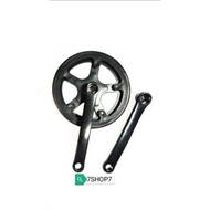 Bicycle 32T 38T 40T 44T Single speed Crankset for Adult bicycle Fixie MTB Fixie Crankset untuk basik