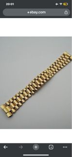 Rolex 20mm 總統錶帶 18K純金 適用 1808 18238 118238 訂製款保養良好 少用 可天母面交相驗 3Q