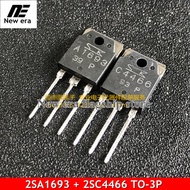 2คู่เดิม2SA1693 2SC4466 TO-3P (2ชิ้นA1693 + 2ชิ้นC4466) ทรานซิสเตอร์PNPเครื่องขยายเสียงการจับคู่หลอด
