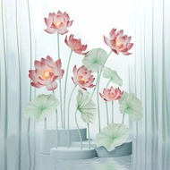 Large Antique Simulation Three-Dimensional Lotus Leaf Lotus High-End Silk Gauze Flower Shop Beautifu