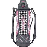 Thermos water bottle vacuum insulated sports bottle 1.5L gray gingham cooling dedicated FFZ-1502F GG