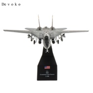 [Devoko] 1:100 Scale F-14 Fighter Plane Military Model Diecast Plane Model with Stand Helicopter Kit