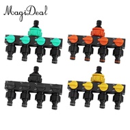 MagiDeal 4 Way Hose Splitter Water Tap Divider Garden Hose Splitter Garden Hose Connector for Agricu