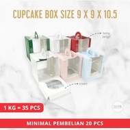 Cupcake Box Mika 9x9x10.5, Food Packaging, Food Packaging, Cupcake Box