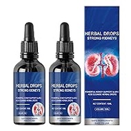 Herbal Kidney Care Drops - Powerful Kidney Support &amp; Uric Acid Cleanse Herbal Drops, Herbal Drops Strong Kidneys, 15 ml (2 Pieces)