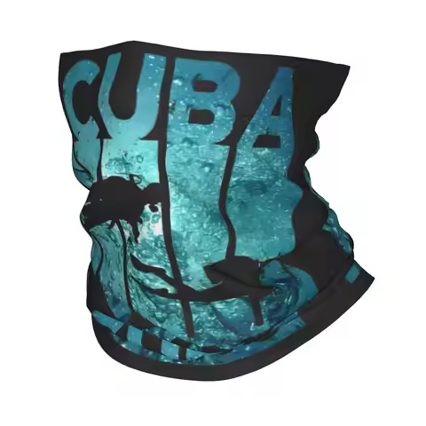 Custom Scuba Diving Bandana Neck Gaiter for Ski Hunting Men Women Wrap Scarf Diver Sports Headband W