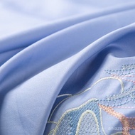 💗 Fuanna（FUANNA）Home Textile 60SFour-Piece Long-Staple Cotton Bed Set Pure Cotton Simple Solid Color Hotel Bedding Bed S