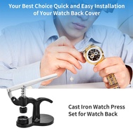 Watch Press Tool, Repair Kit, Watch Press Set Back Case Closer with Watch Back Press, 12 Moulds and Watch Case Opener Tool for Snap Off Watch Back Case