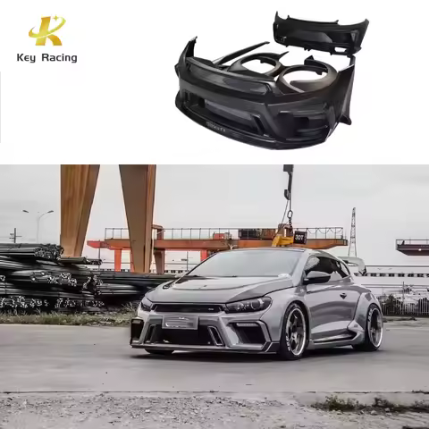 Scirocco Upgrade ASPEC Style Body Kit Front Rear Bumper Car Fender Side Skirts For Volkswagen Sciroc