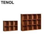 [TENOL] Wooden Display Shelf Wall Mount Decorative Floating Shelf for Collection Collectible Figurin