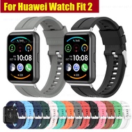 Compatible for Huawei Watch Fit 2 Strap Huawei Watch Fit 2 Active Soft Silicone Sports Huawei fit 2 Strap Replacement Wristband Huawei watch fit2 strap Huawei fit2 Accessories