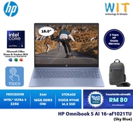 HP Omnibook 5 AI 16-af1021TU /af1022TU (Intel Core Ultra 5 225U/16GB RAM/512GB SSD/16''WUXGA TOUCH/O
