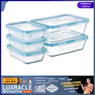 [sgstock] Snapware 1136616 Total Solution Glass Food Storage Set (10-Piece, BPA Free Plastic Lids, Meal Prep, Leak-Proof