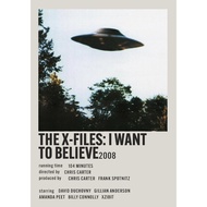【READY STOCK】Poster The X-Files I Want to Believe Movies for home/bedroom/office/GIFT PRESENT/GOOD F