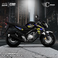 Aksesoris Stiker Variasi Yamaha Vixion New - Sticker Variasi Striping Vixion New Rayuan Janda (COD)