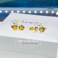EMAS 375 SUBANG BUNGA 375 GOLD EARRINGS S120