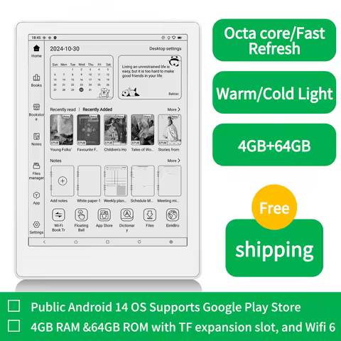 Meebook M8 7.8" Android 14 Ebook reader электронная книга with google play store and fast refresh 4G