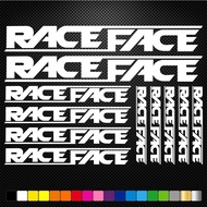 Compatible Race Face Vinyl Stickers Sheet Bike Frame Cycling Bicycle Mtb Road