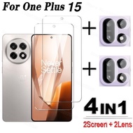 4-IN-1 for OnePlus 15 Clear Screen Protector Tempered Glass for OnePlus 15 Screen Protector for OneP
