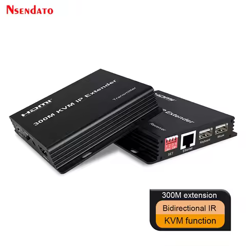 HDMI KVM Extender RJ45 1080P 300M over IP HDMI to Ethernet Lan Network cable Muitl extender Over Cat