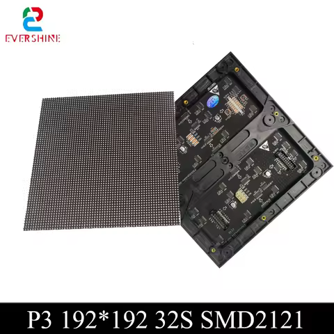 P3 192x192 Module Indoor SMD2121 Full Color RGB 3in1 64x64 Pixel Dots Led Light Matrix Display Panel