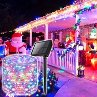 Solar Lights7/12/22/32m Outdoor Ip65 Waterproof 8modes Fairy String Lights For Home Christmas H8d5