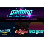Youtube Banners - Gaming Channel Art V2