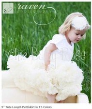 【HELLA 媽咪寶貝】美國Chic Baby Rose手工雪紡澎澎裙_Pettiskirts in Cream_米色