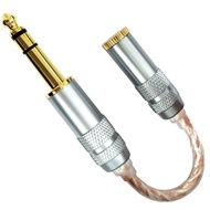 R* 15cm Long 6 35mm to 4 4mm Dongle Adapter Cord Balanced Wire for Easily Connection of Headphones t