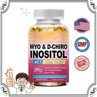 Myo-Inositol & D-Chiro Inositol Supplement Address Hormonal Imbalance in Women Fertility - 120pcs