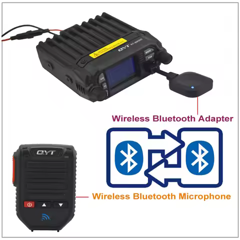 QYT BT-89 BT89 BLUETOOTH WIRELESS HANDHELD MCIROPHONE & SPEAKER 8 pin FOR QYT KT-8900,KT-8900R,KT-79