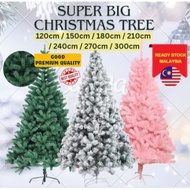 (Ready Stock) 4ft / 5ft / 6ft / 7ft / 8ft / 9ft / 10ft Xmas Tree 圣诞树 Christmas Green Pink Snow Decor