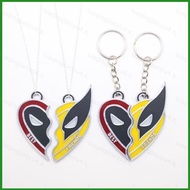 HJ4 Deadpool Wolverine Best Friends necklace keychain bracelet bag pendant key ring HJ4