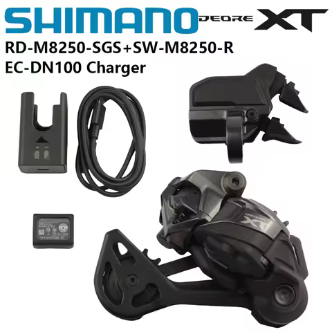 Shimano DEORE XT 12S Di2 Mini Groupset Including RD-M8250-SGS SW-M8250-R EC-DN100 Charger For Mounta