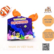 Inner the Ocean Cloth Books - Multi-sensory stimulating cloth books - Kite Cloth Books