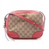 【二手】Gucci GUCCI Bree GG帆布單肩包 449413 帆布皮革單肩包 女士二手 B