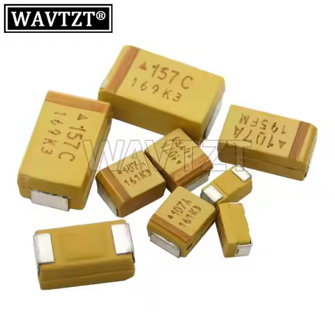 10PCS Tantalum Capacitor A B C D Type 100UF 150UF 220UF 330UF 470UF 680UF 6V 6.3V 10V 16V 25V 35V 50