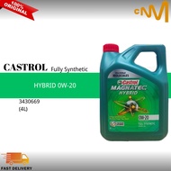 3430669 Castrol Magnatec Hybrid 0w20 Fully Synthetic Engine Oil 4L