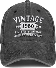 75th Birthday Gifts for Women Man Vintage 1949 Baseball Cap Ideas Gift Mom