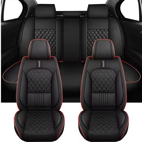 Leather Universal Car Seat Cover For BMW X3 E83 X5 F15 X1E84 X5 E53 X1 F48 Volkswagen Golf 4 5 6 7 8