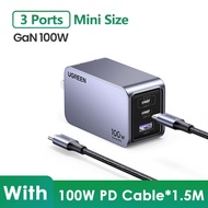UGREEN Nexode Pro 160W/100W USB C Fast Charger 65W with UK/EU/US Plug Foldable Travel Charger 4-Port