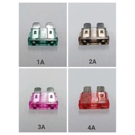 Car media fuse10pcs/ box 1A..3A..4A..5A..  Car Blade Plug In Media for Car Auto Fuse