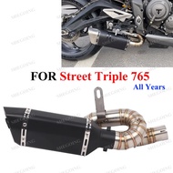 For Triumph Street Triple 765 765R 765RS 2017-2025 Stainless Motocycle Exhuast System 765 Exhaust Li