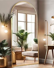 ITSRG Floor Mirror, Full Length Mirror with Stand, Arched Wall Mirror, 26"x71"Mirror Full Length, Go