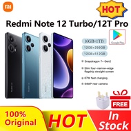 【Hot Sale】2023 Xiaomi Redmi Note 12 Turbo/ Redmi Note 12T Pro 5G Phone/ Snapdragon 7+ Gen 2 Octa-core processor /120Hz OLED Display/ 64MP Triple Camera /67W Fast Flash Charge /Dual SIM 红米 Cellphone